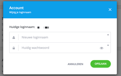 account account instellingen